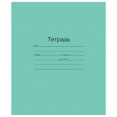 Тетрадь "Маяк" Зеленая обложка, 24 листа, линия